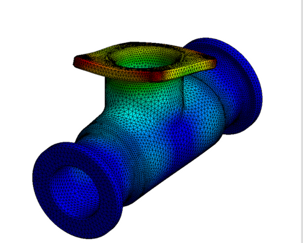 T- type pipe with meshing